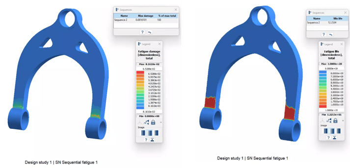 How To Set Up A Sequential Fatigue Study Using Altair SimSolid